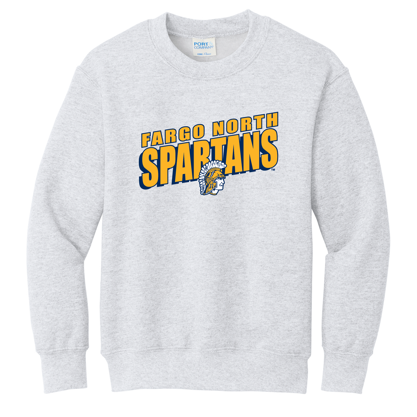 Spartans Port & Co™ Youth Core Fleece Crewneck Sweatshirt (PC78Y)