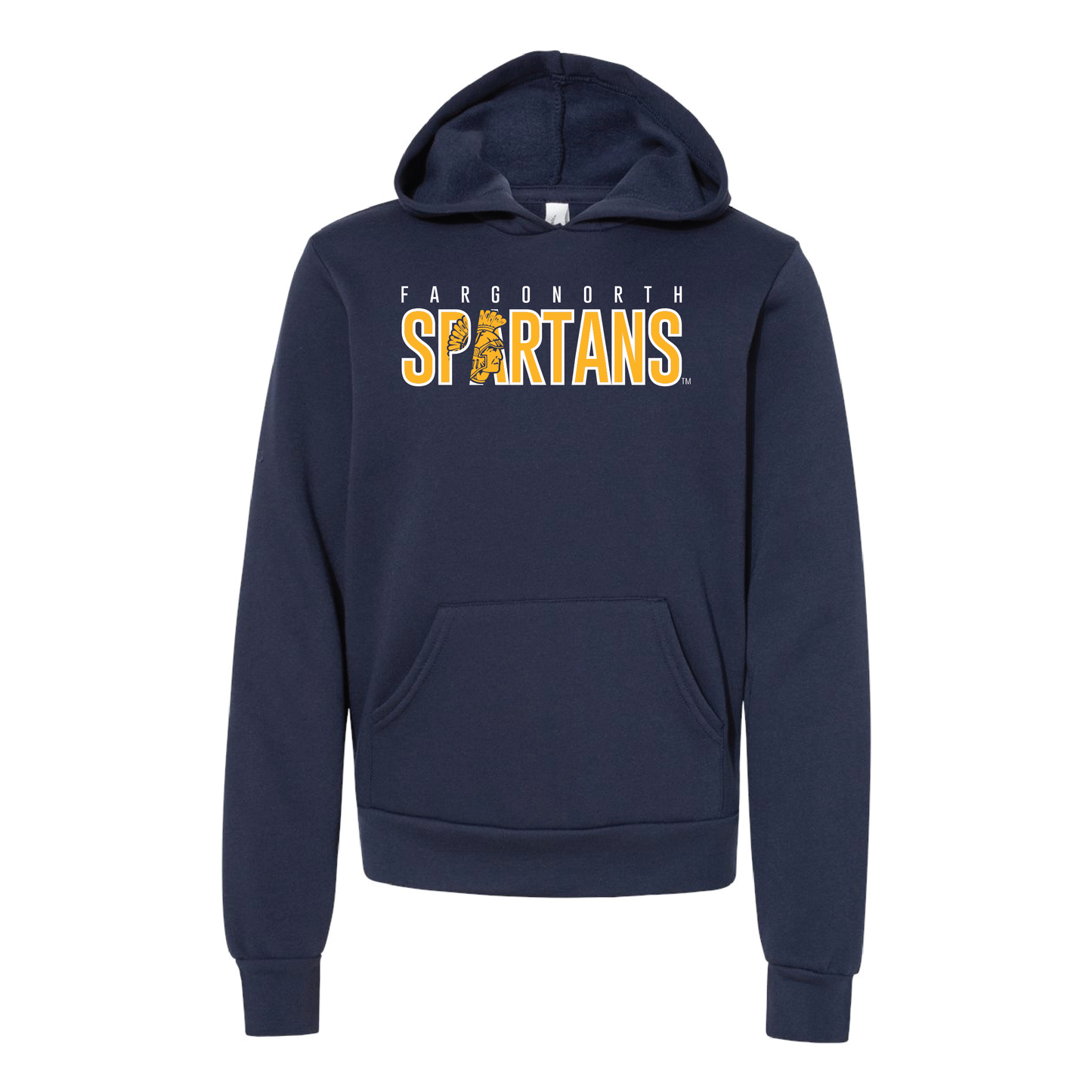 Spartans BELLA+CANVAS® Youth Sponge Fleece Hoodie (BC3719Y)