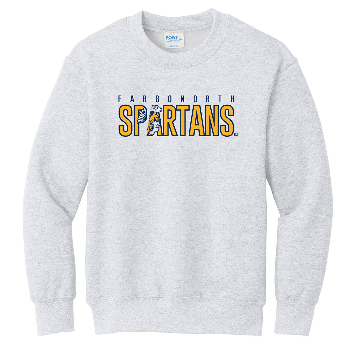 Spartans Port & Co™ Youth Core Fleece Crewneck Sweatshirt (PC78Y)