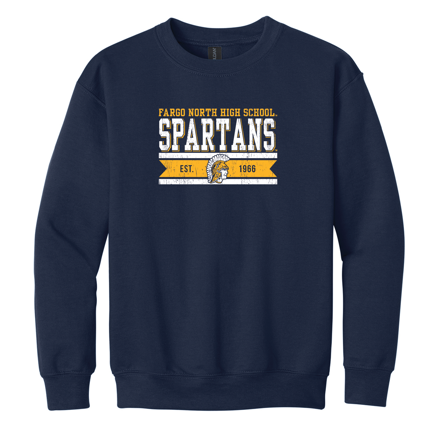 Spartans Gildan® Youth Heavy Blend™ Crewneck Sweatshirt (18000B)