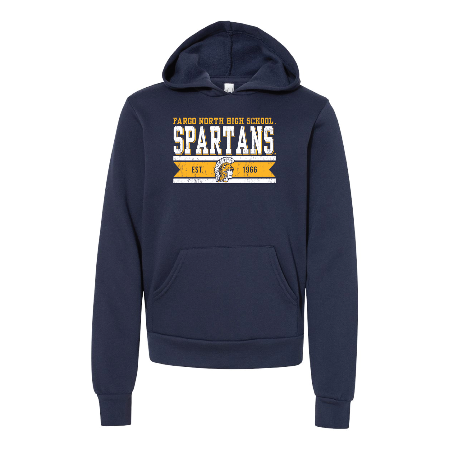 Spartans BELLA+CANVAS® Youth Sponge Fleece Hoodie (BC3719Y)