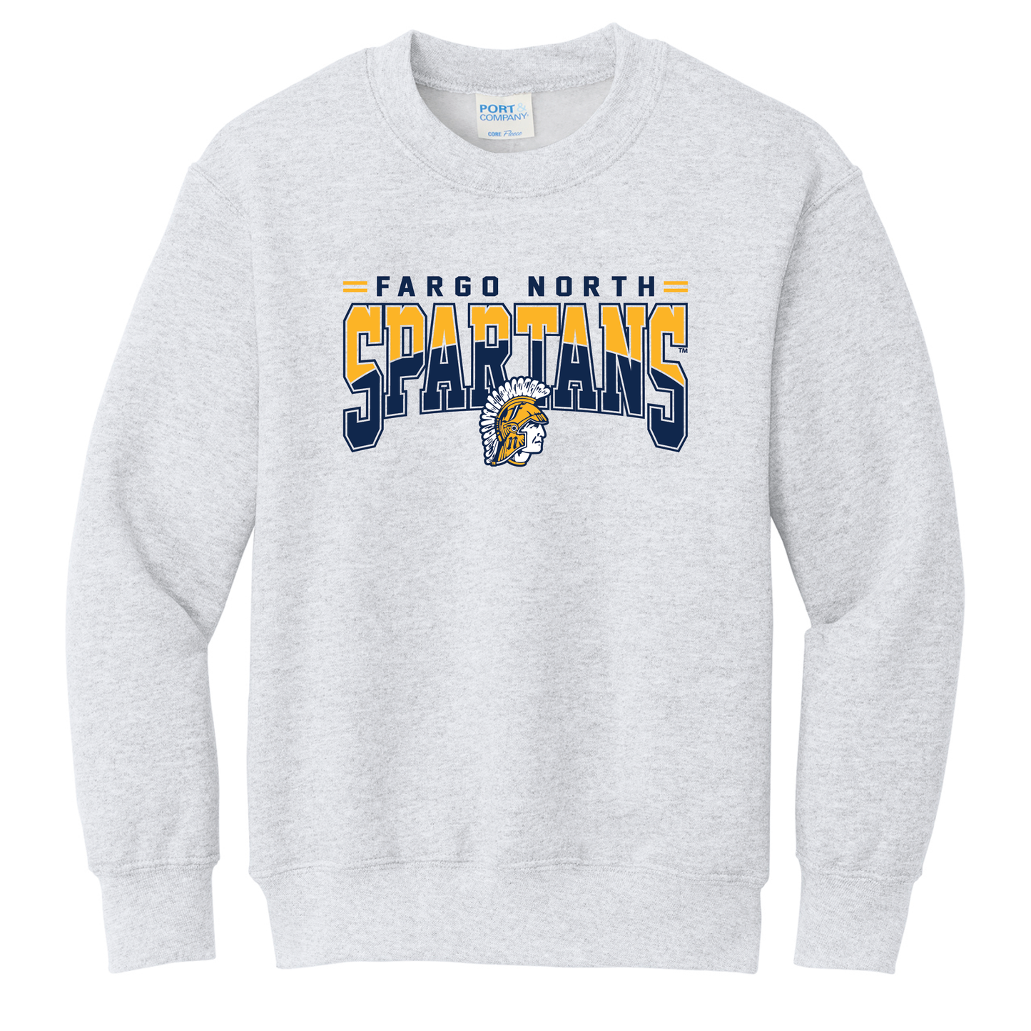 Spartans Port & Co™ Youth Core Fleece Crewneck Sweatshirt (PC78Y)