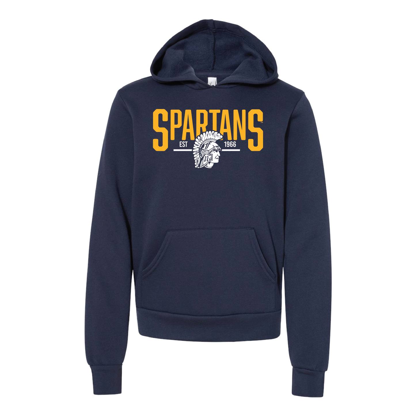 Spartans BELLA+CANVAS® Youth Sponge Fleece Hoodie (BC3719Y)