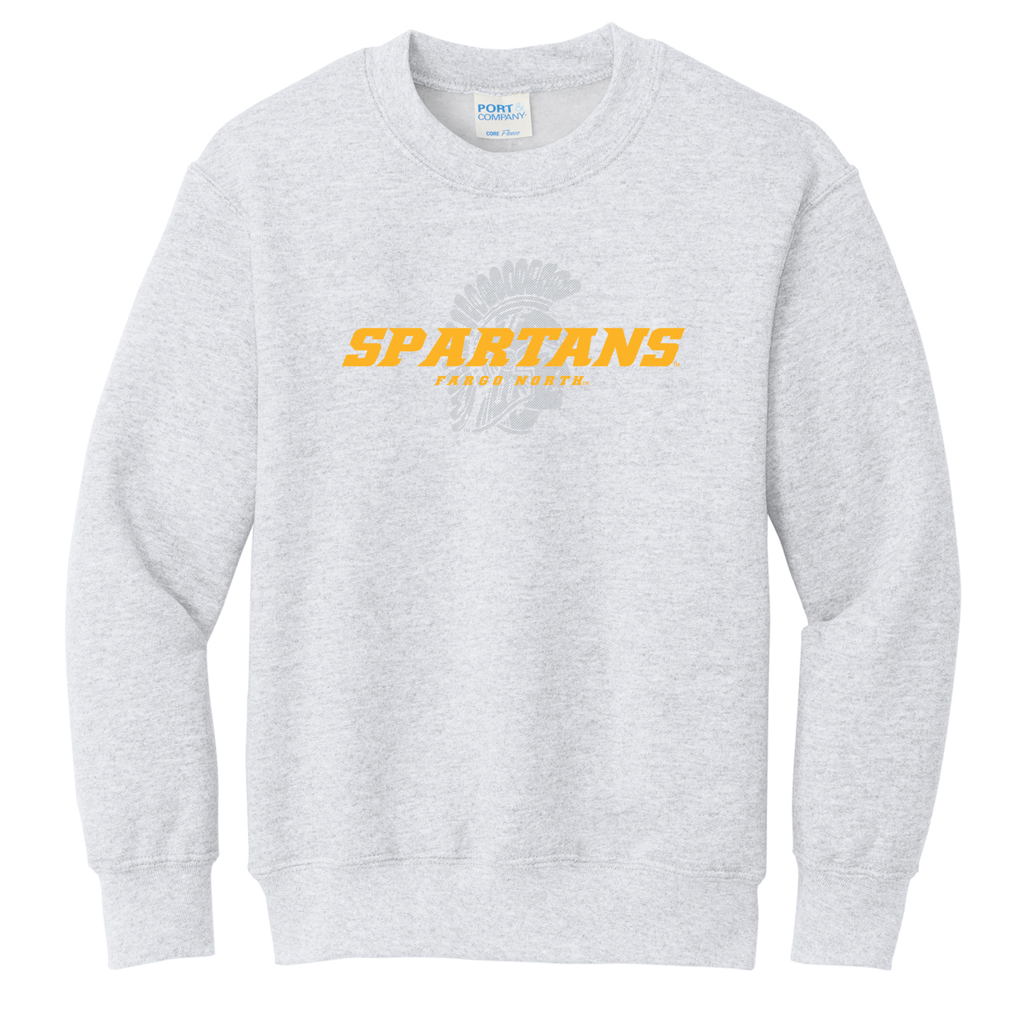Spartans Port & Co™ Youth Core Fleece Crewneck Sweatshirt (PC78Y)