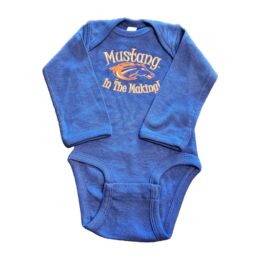 Mustangs Royal LS  Infant Onesie