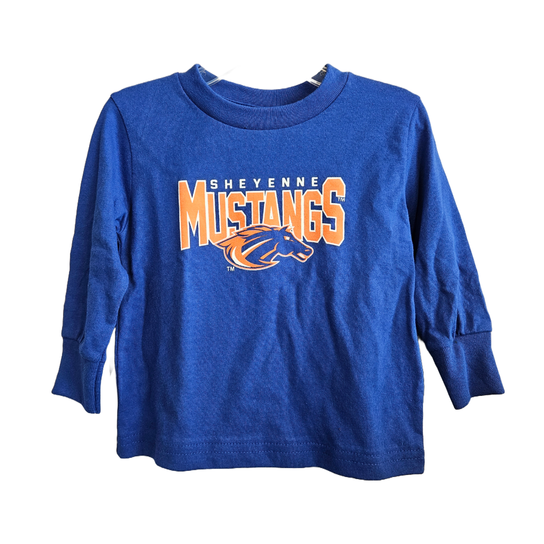 Mustangs Asher Toddler Royal RS L/S Jersey Tee 1023