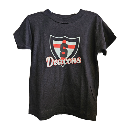 DeaconsToddler Bella + Canvas Triblend Blk SS Tee