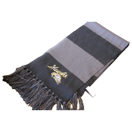 Hawks Blk/Gry Spectator Scarf