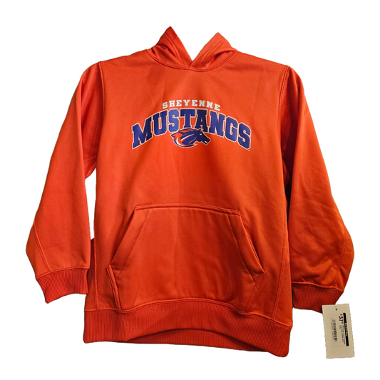 Mustangs August Orange YTH BAW Hoodie 0224