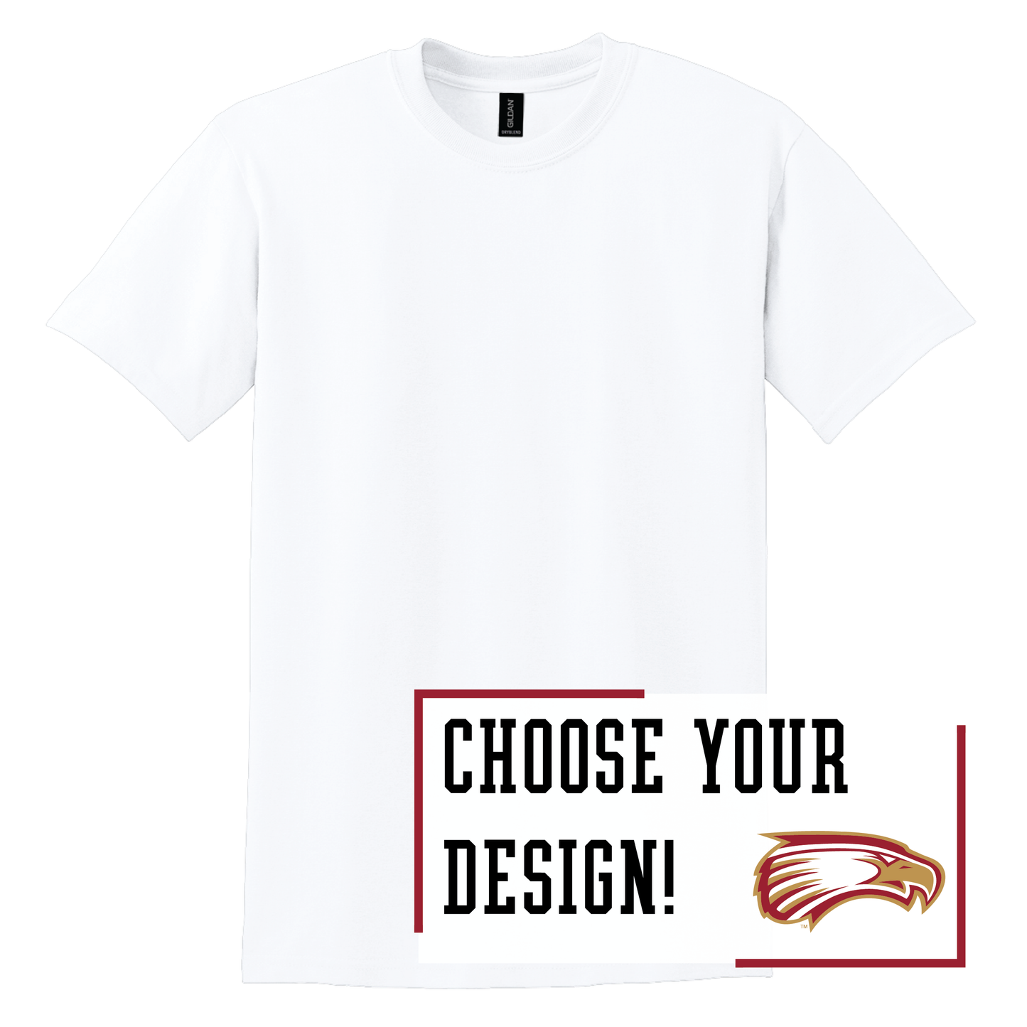 Eagles Gildan® DryBlend® 50 Cotton/50 Poly T-Shirt (8000)