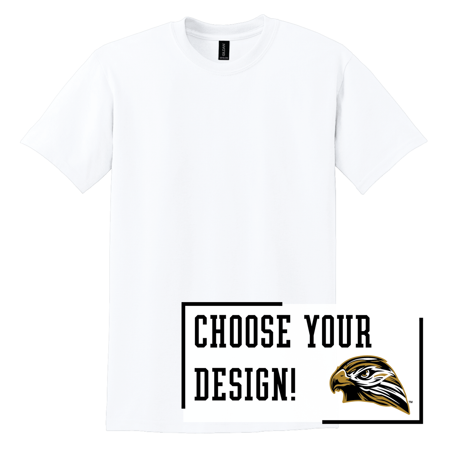 Hawks Gildan® DryBlend® 50 Cotton/50 Poly T-Shirt (8000)