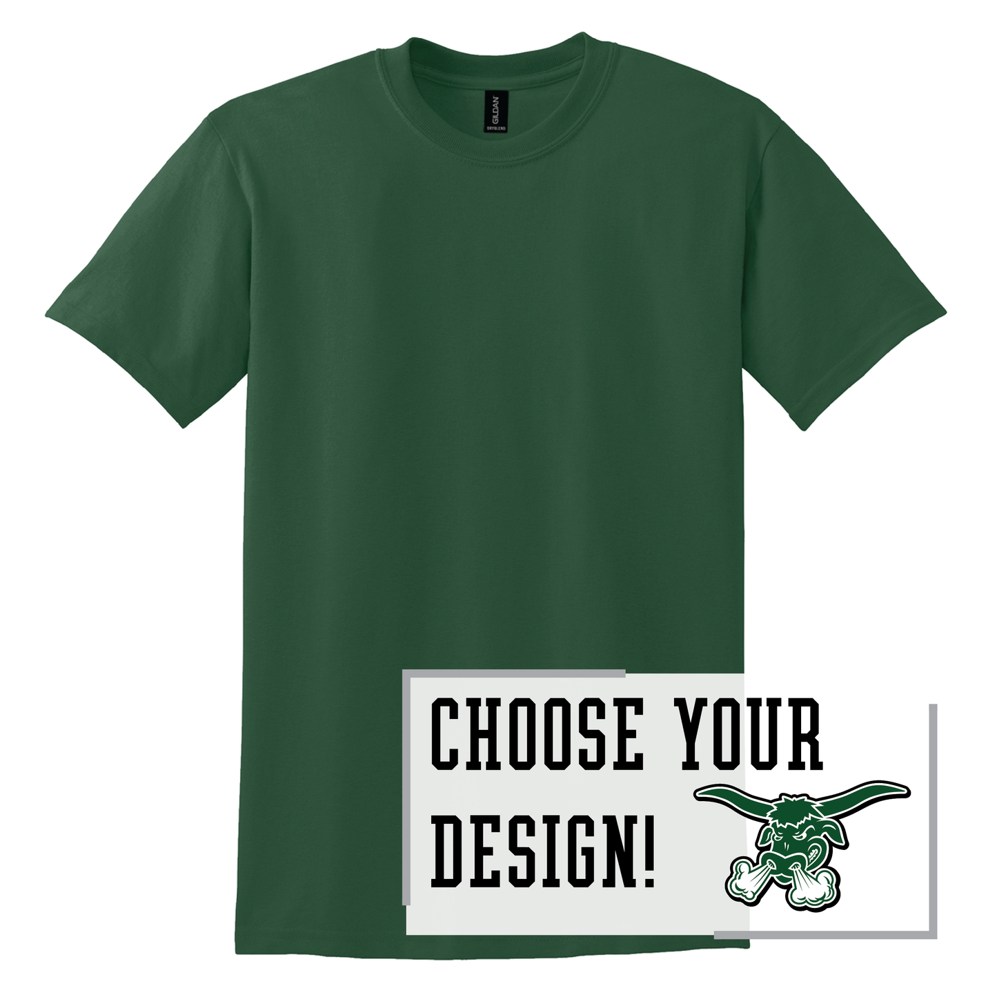 Packers Gildan® DryBlend® 50 Cotton/50 Poly T-Shirt (8000)