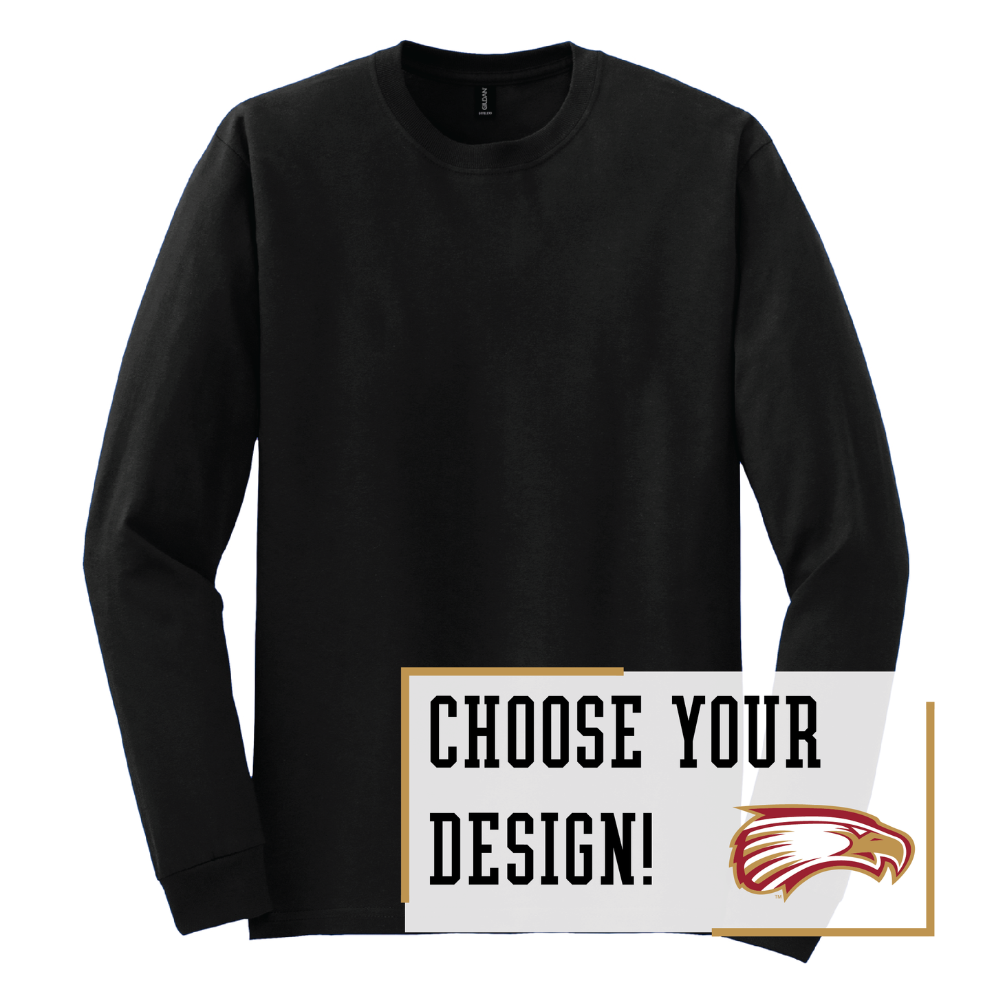 Eagles Gildan® DryBlend® 50 Cotton/50 Poly Long Sleeve T-Shirt (8400)