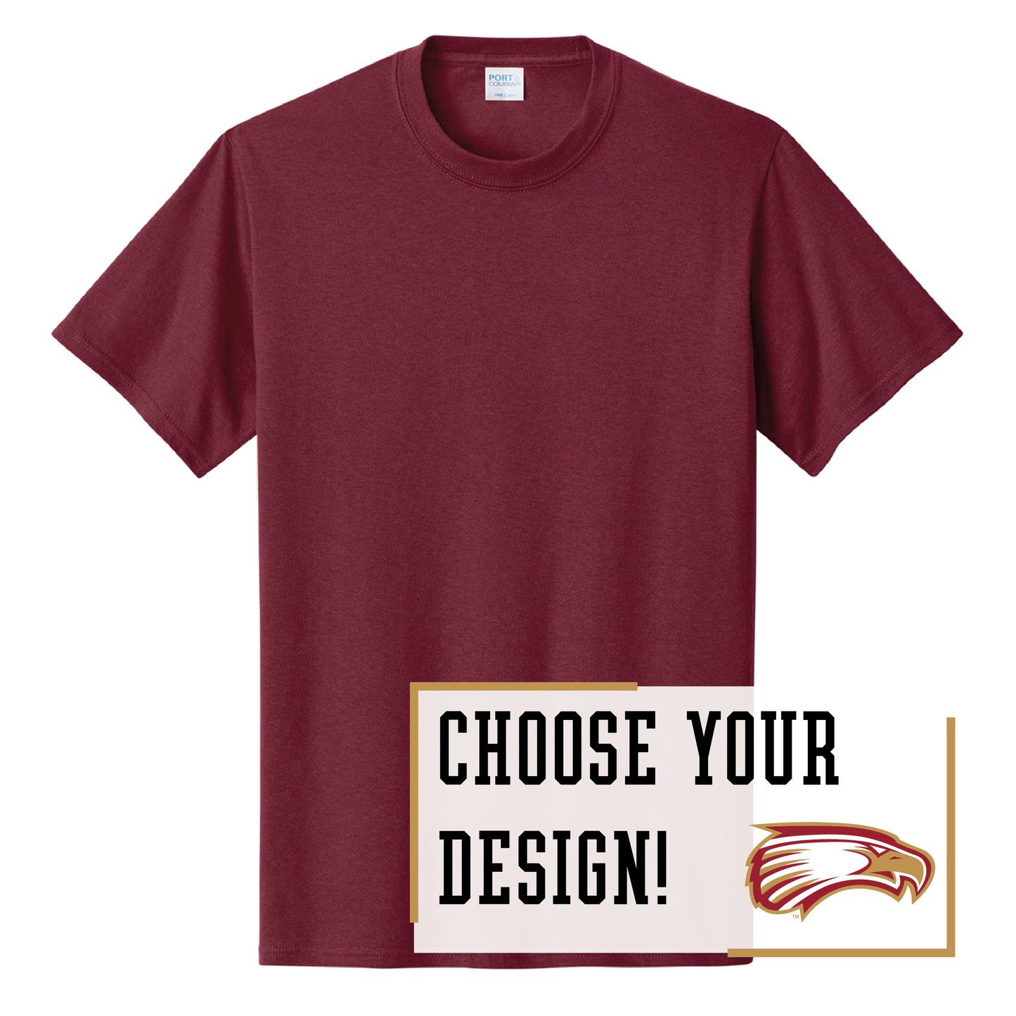 Eagles Port & Co™ Core Cotton Tee (PC54)