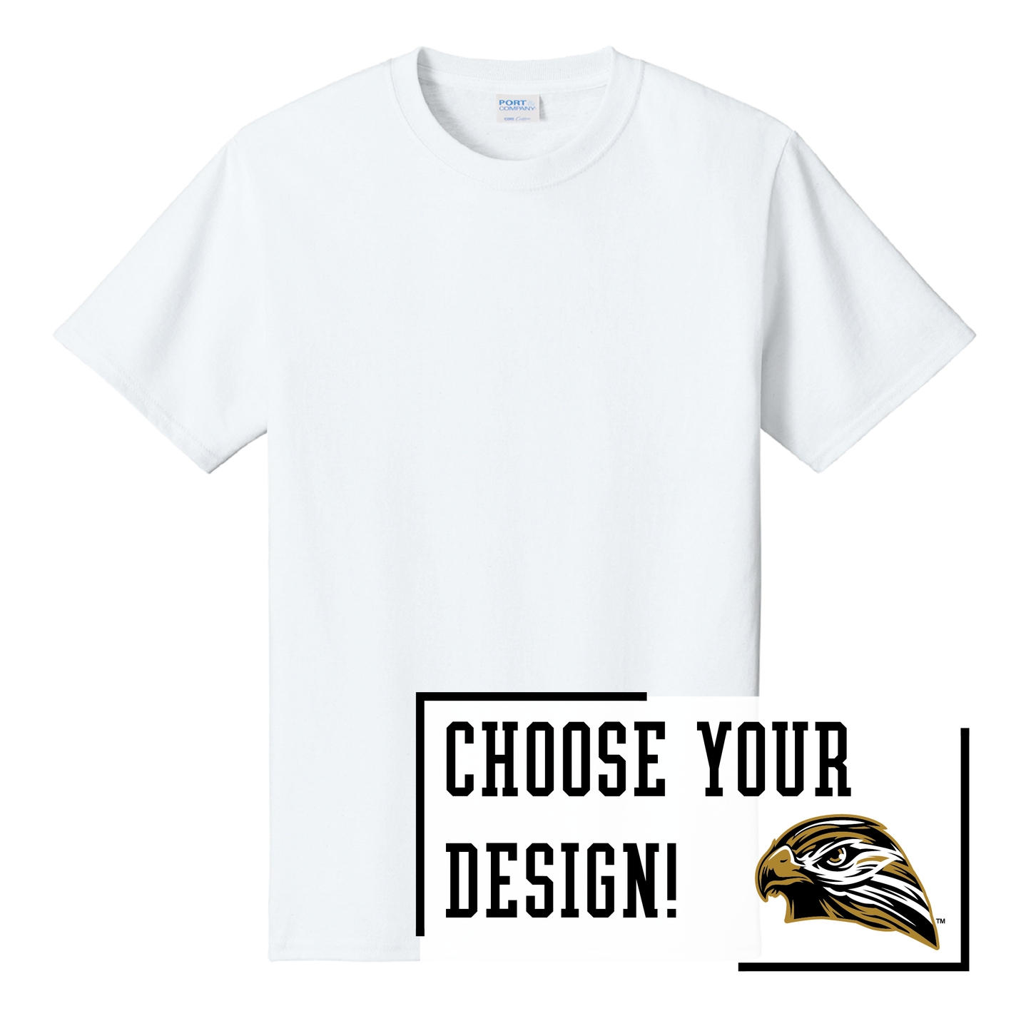 Hawks Port & Co™ Core Cotton Tee (PC54)