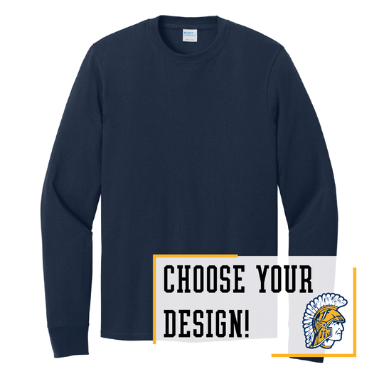 Spartans Port & Co™ Long Sleeve Core Cotton Tee (PC54LS)