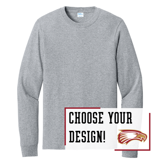 Eagles Port & Co™ Long Sleeve Core Cotton Tee (PC54LS)