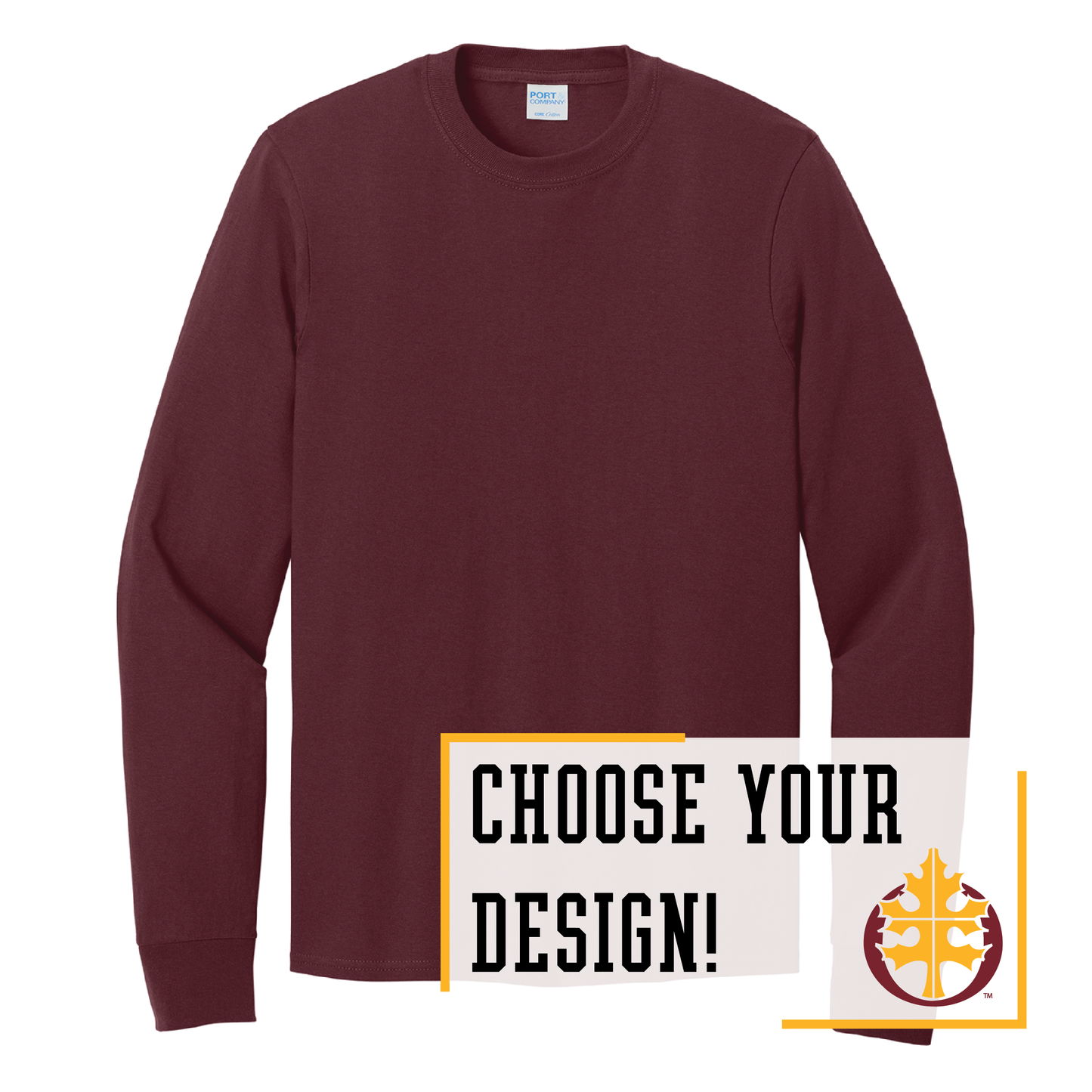 Oak Grove Port & Co™ Long Sleeve Core Cotton Tee (PC54LS)