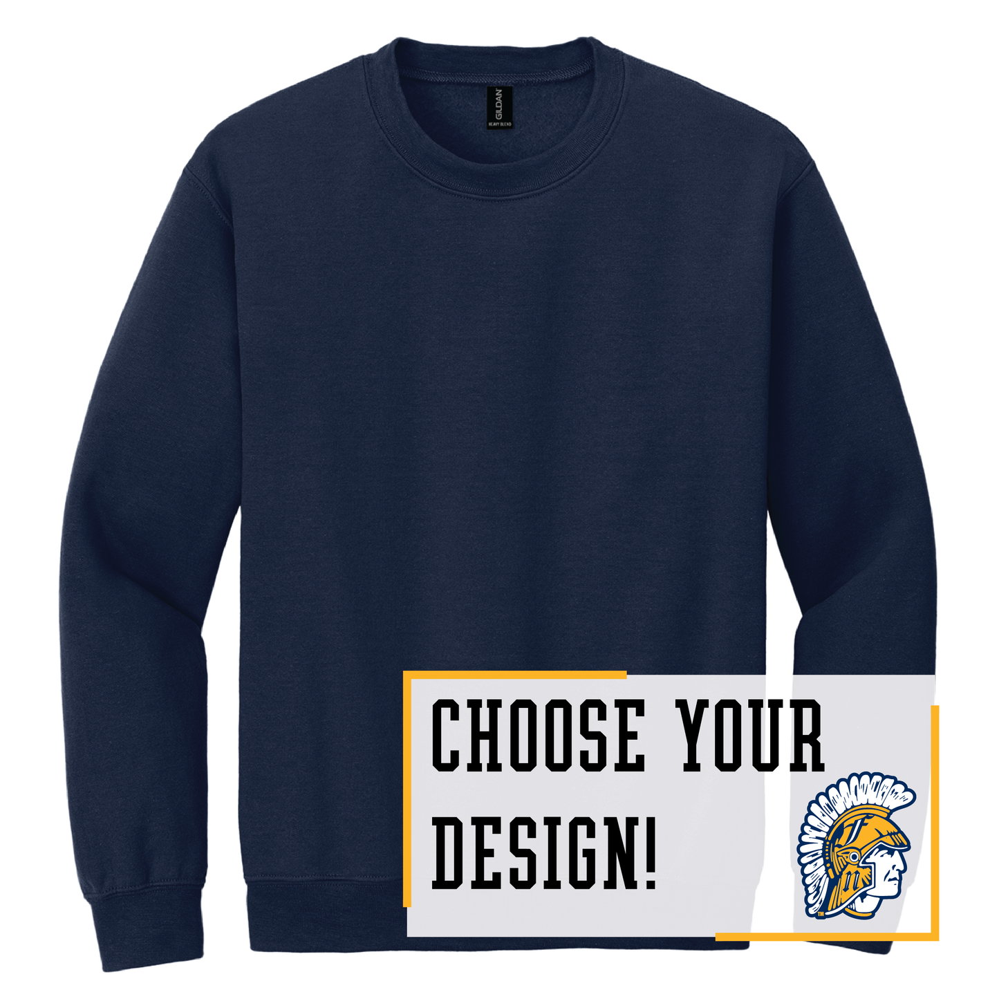 Spartans Gildan® Heavy Blend™ Crewneck Sweatshirt (18000)