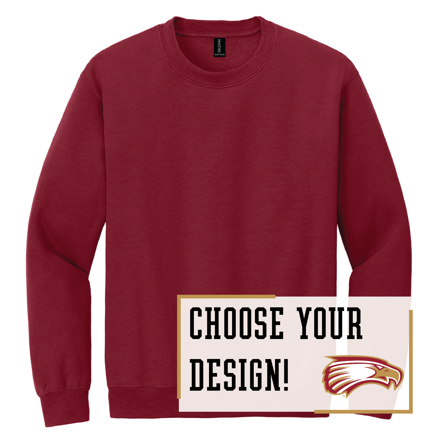Eagles Gildan® Heavy Blend™ Crewneck Sweatshirt (18000)