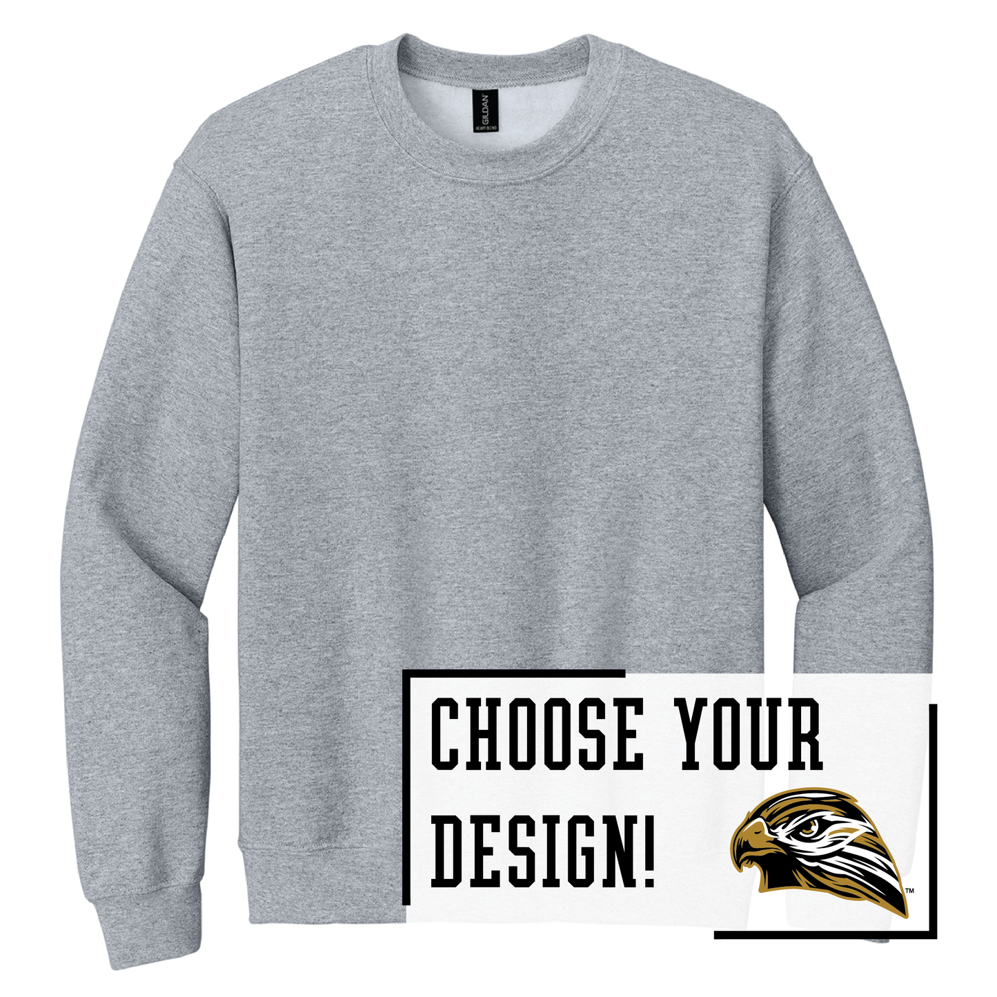 Hawks Gildan® Heavy Blend™ Crewneck Sweatshirt (18000)