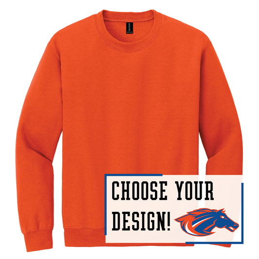 Mustangs Gildan® Heavy Blend™ Crewneck Sweatshirt (18000)