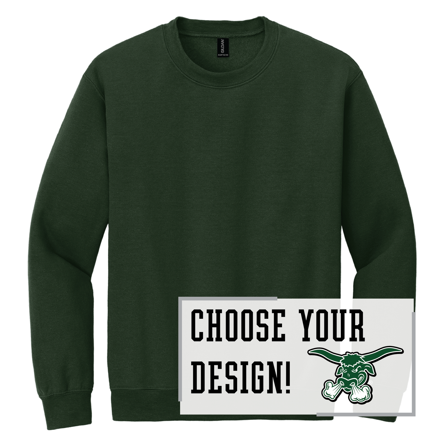 Packers Gildan® Heavy Blend™ Crewneck Sweatshirt (18000)