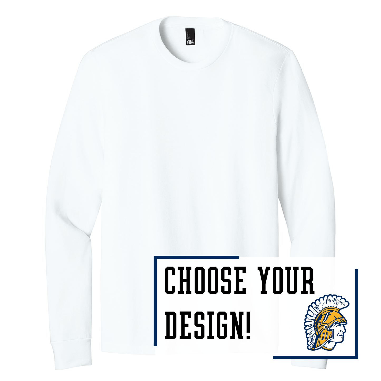 Spartans District® Perfect Tri® Long Sleeve Tee (DM132)