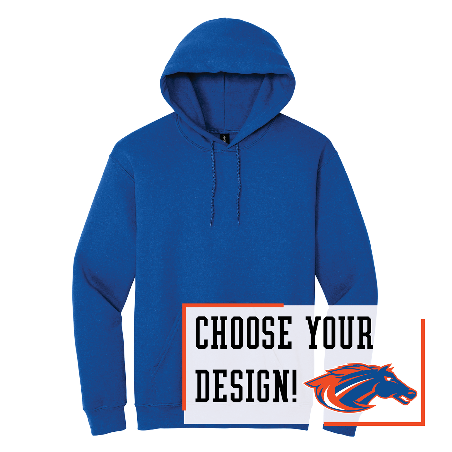 Mustangs Gildan® Heavy Blend™ Hooded Sweatshirt (18500)