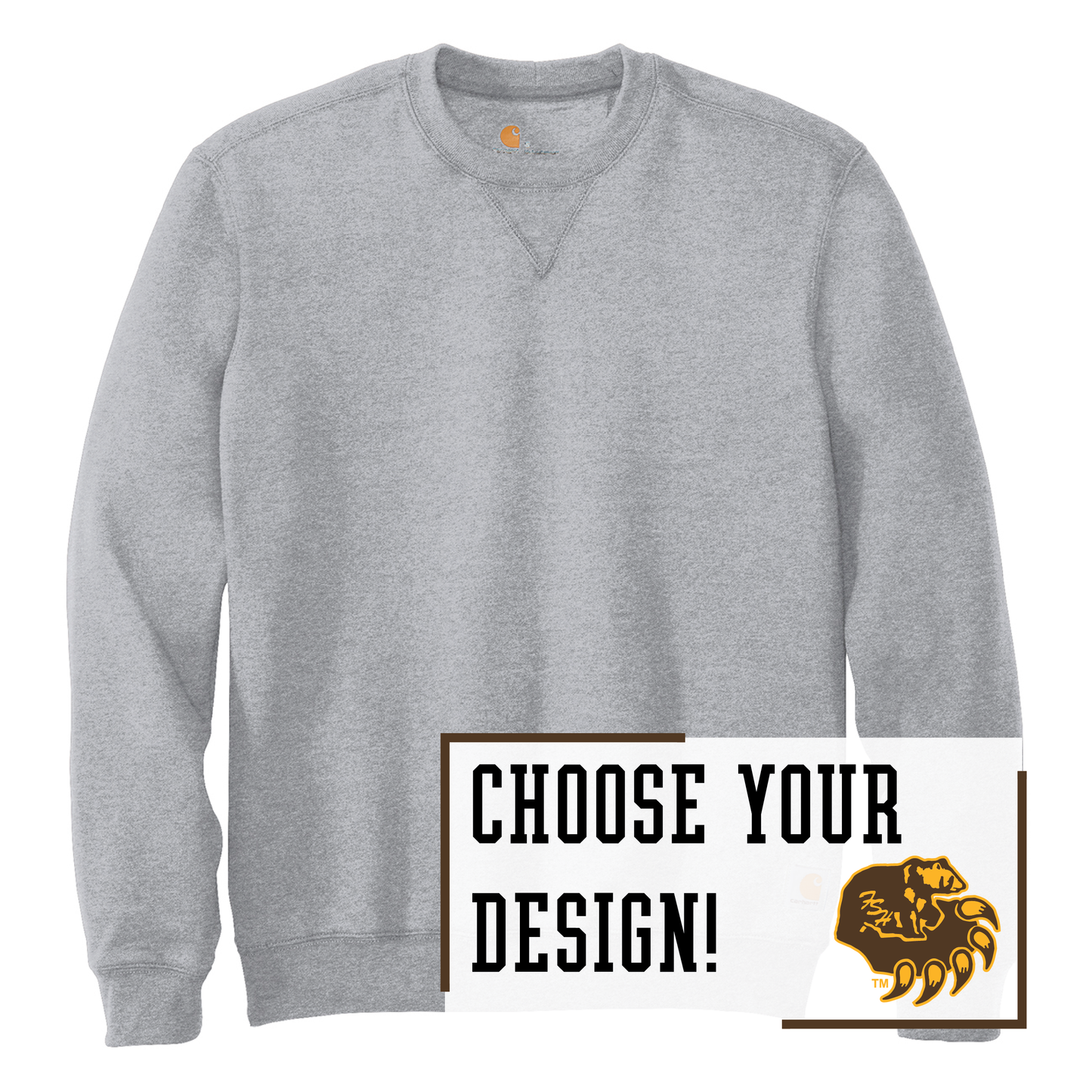 Bruins Carhartt® Midweight Crewneck Sweatshirt (CTK124)