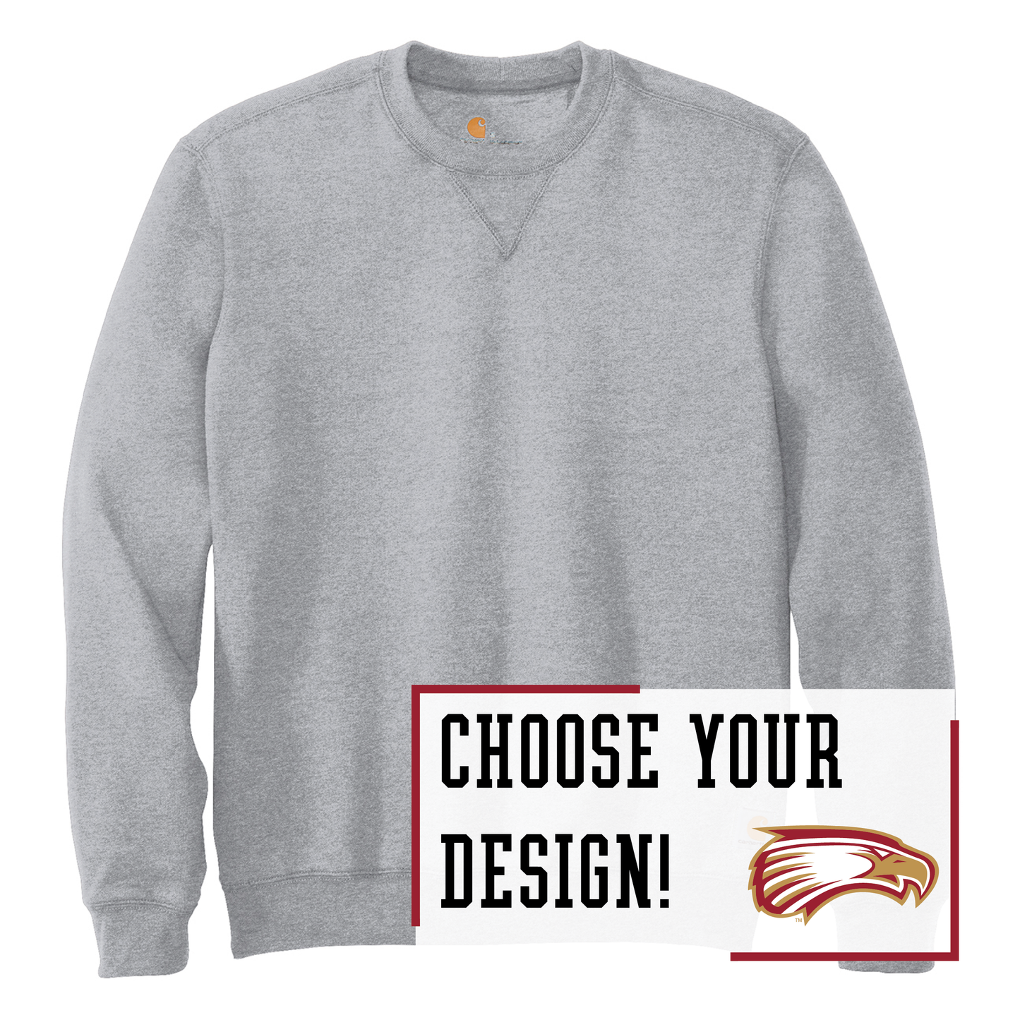 Eagles Black Carhartt® Midweight Crewneck Sweatshirt (CTK124)