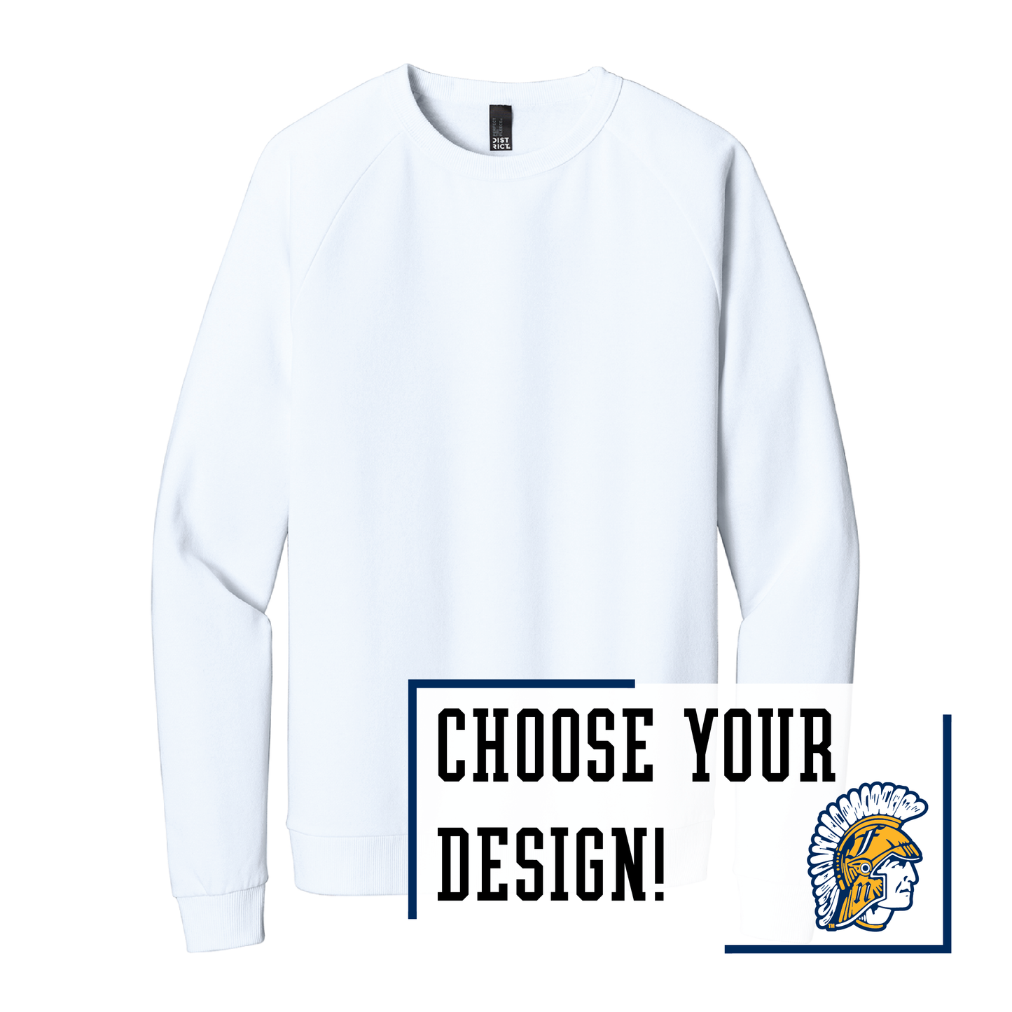 Spartans District® Perfect Tri® Fleece Crewneck Sweatshirt (DT1304)