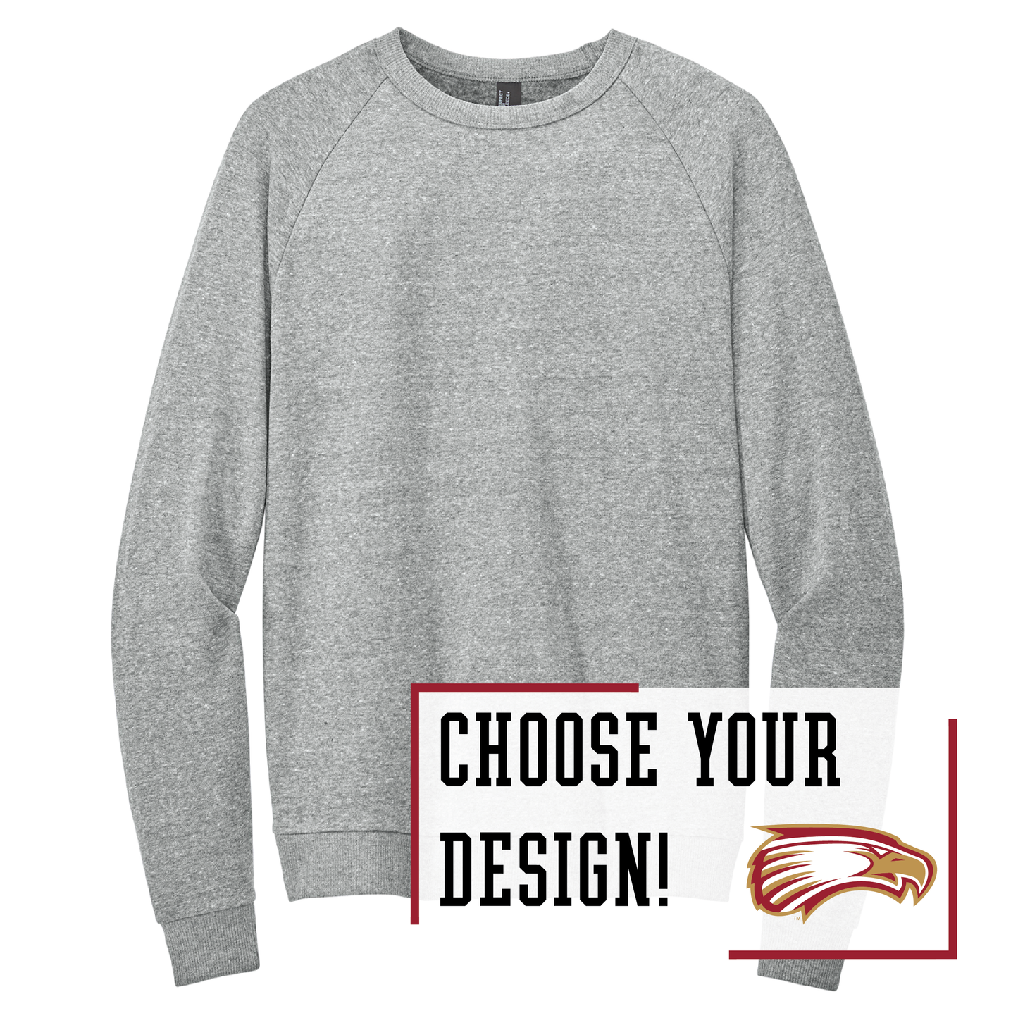 Eagles District® Perfect Tri® Fleece Crewneck Sweatshirt (DT1304)