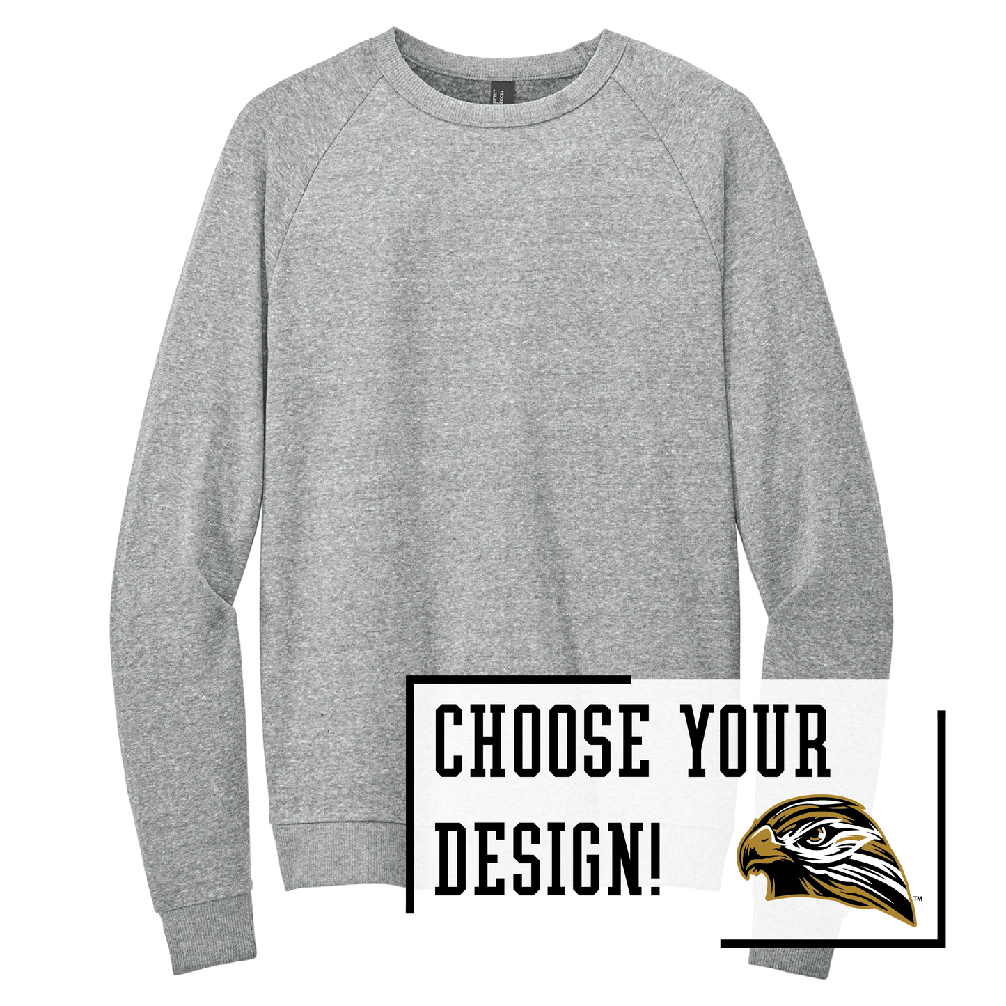 Hawks District® Perfect Tri® Fleece Crewneck Sweatshirt (DT1304)