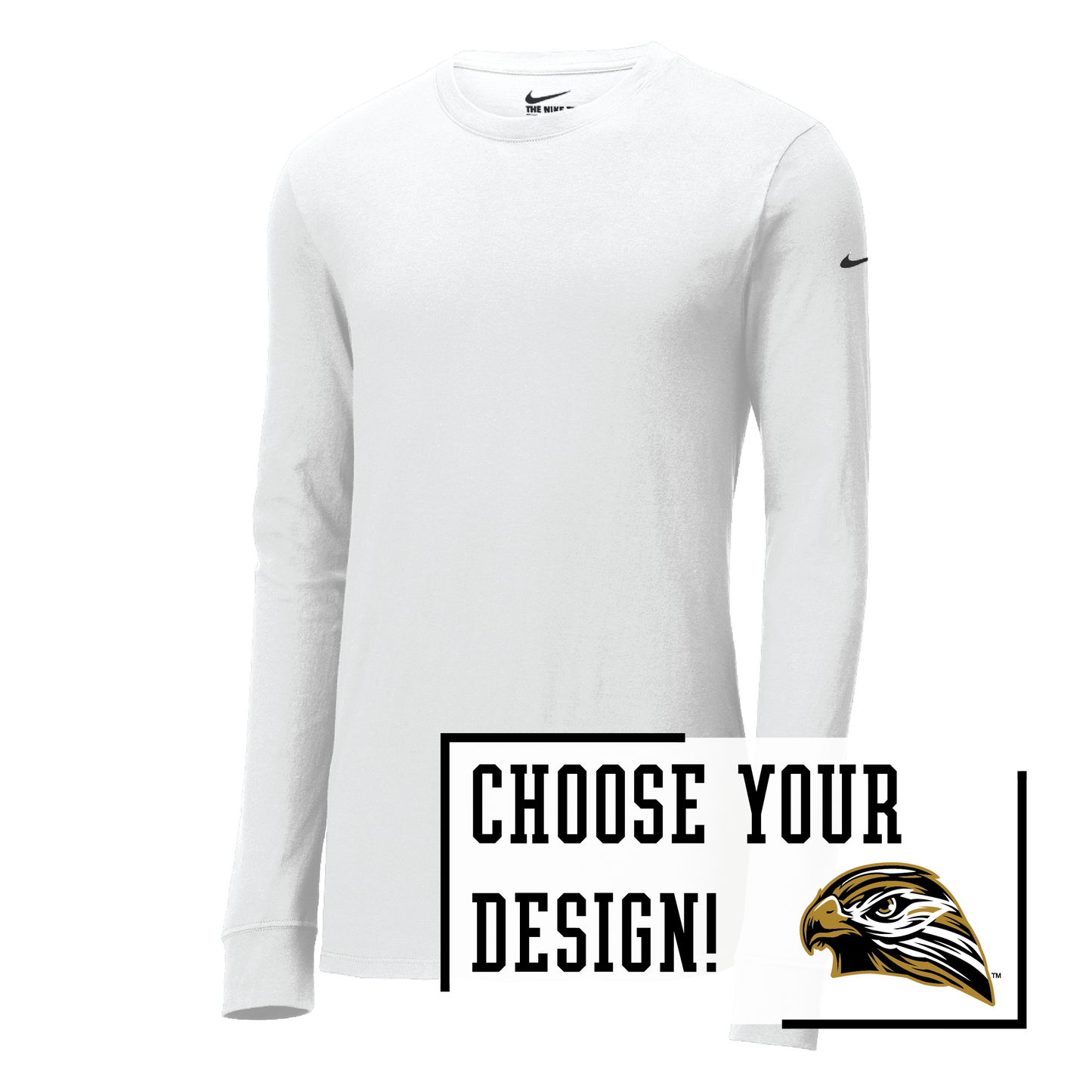 Hawks Nike Dri-FIT Cotton/Poly Long Sleeve Tee (NKBQ5230)