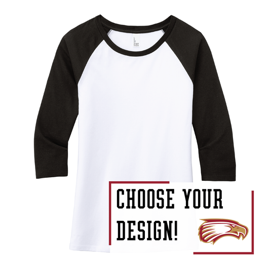 Eagles District® Women’s 3/4-Sleeve Raglan (DM136L)