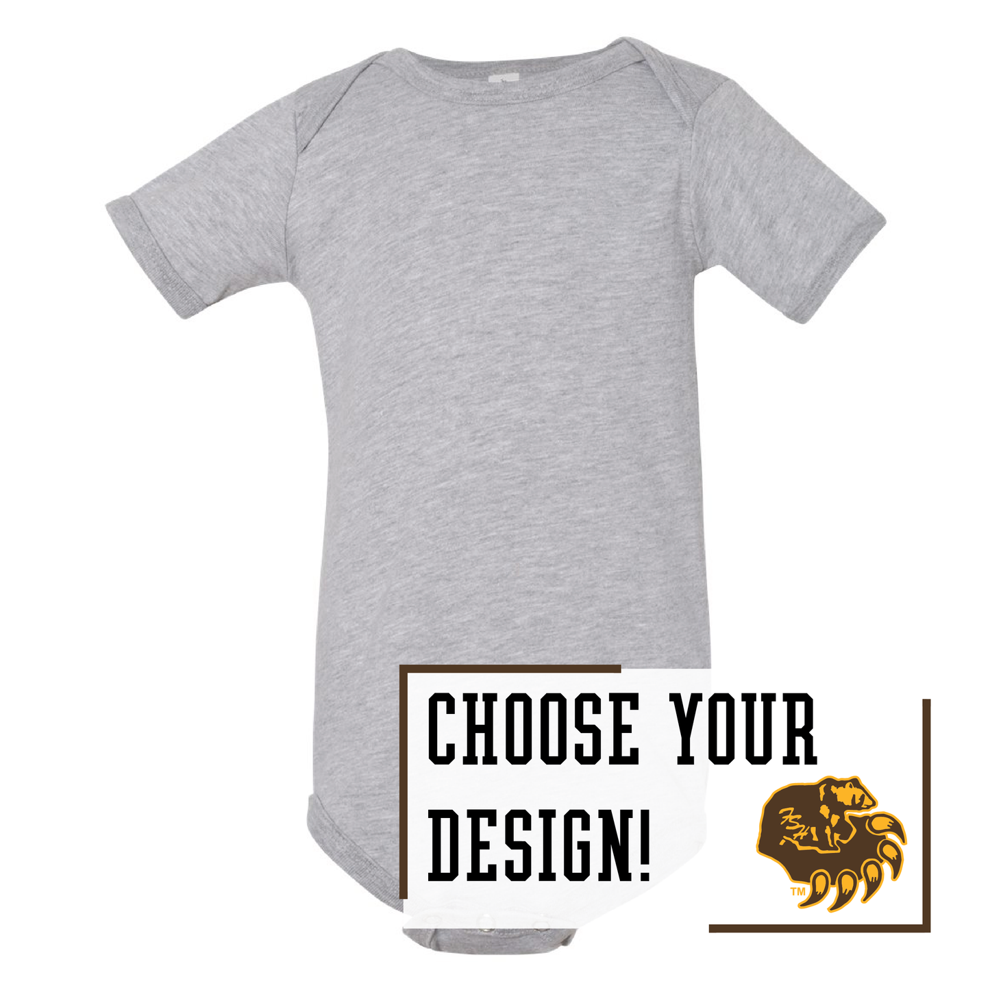 Bruins BELLA+CANVAS® Infant Jersey Short Sleeve One Piece (100b)