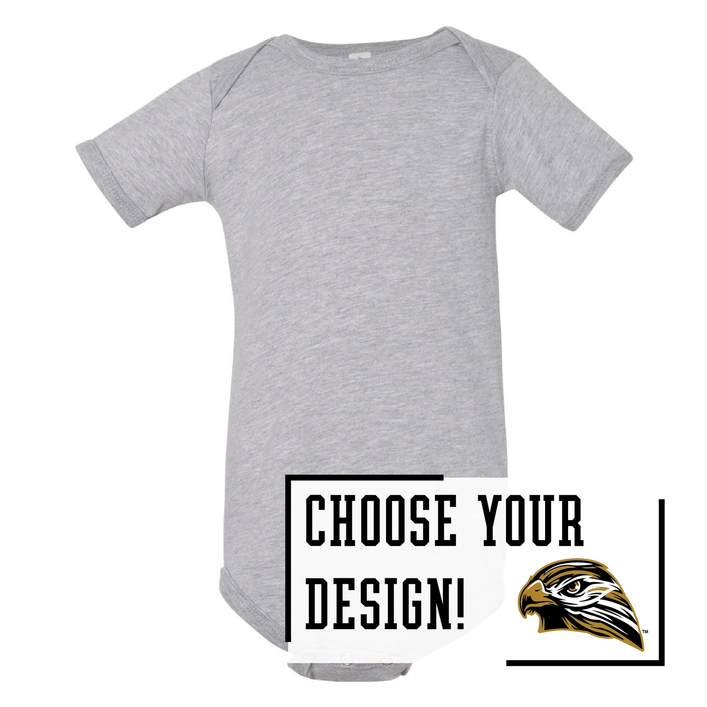 Hawks BELLA+CANVAS® Infant Jersey Short Sleeve One Piece (100b)