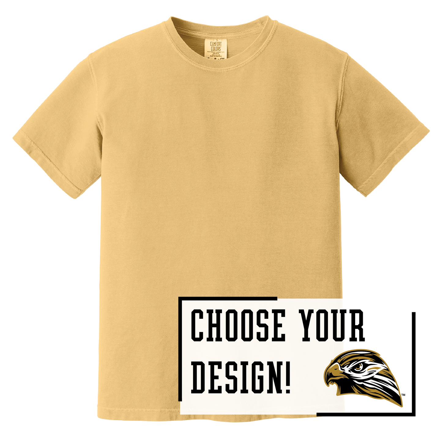 Hawks Comfort Colors® Heavyweight Ring Spun Tee (1717)