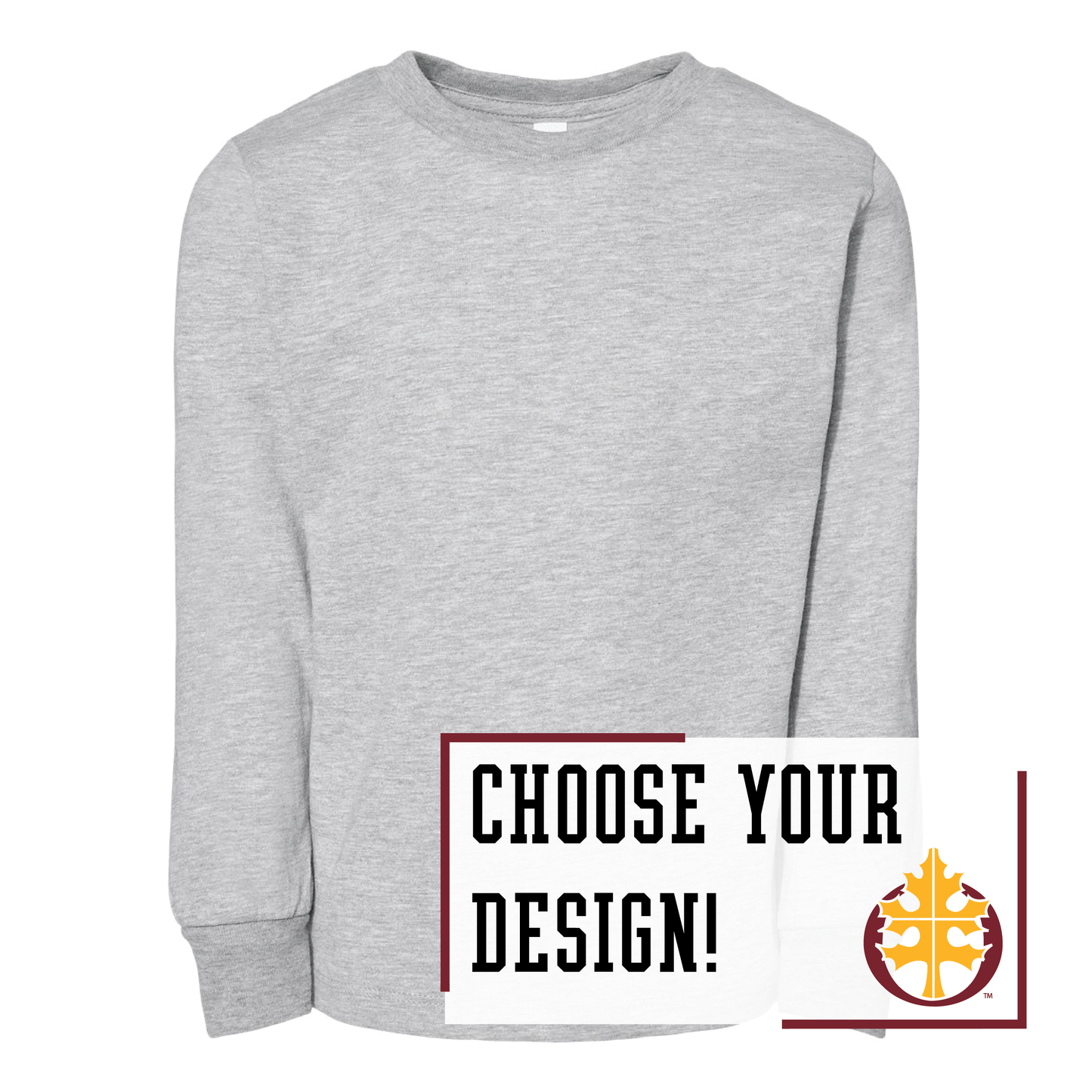Oak Grove BELLA+CANVAS® Toddler Long Sleeve Tee (3501T)