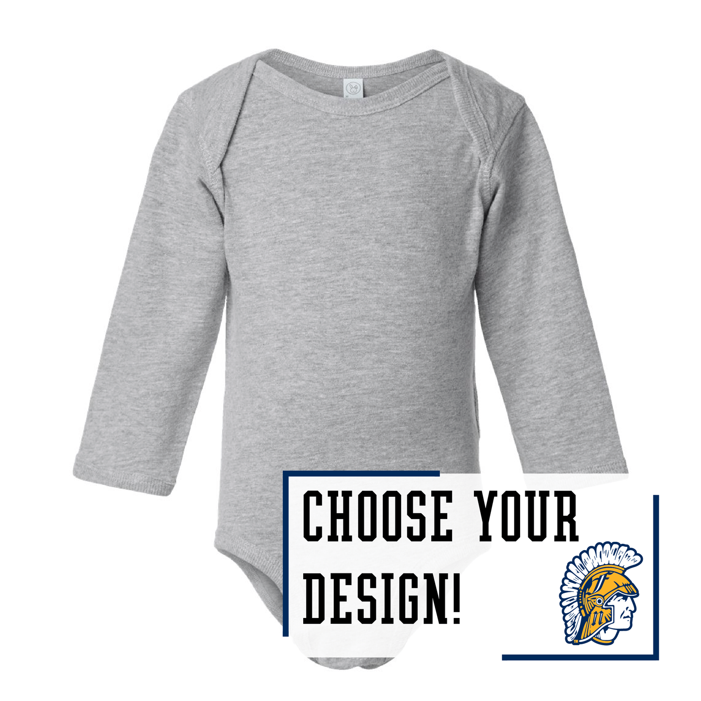 Spartans Rabbit Skins™ Infant Long Sleeve Jersey Bodysuit (4421)