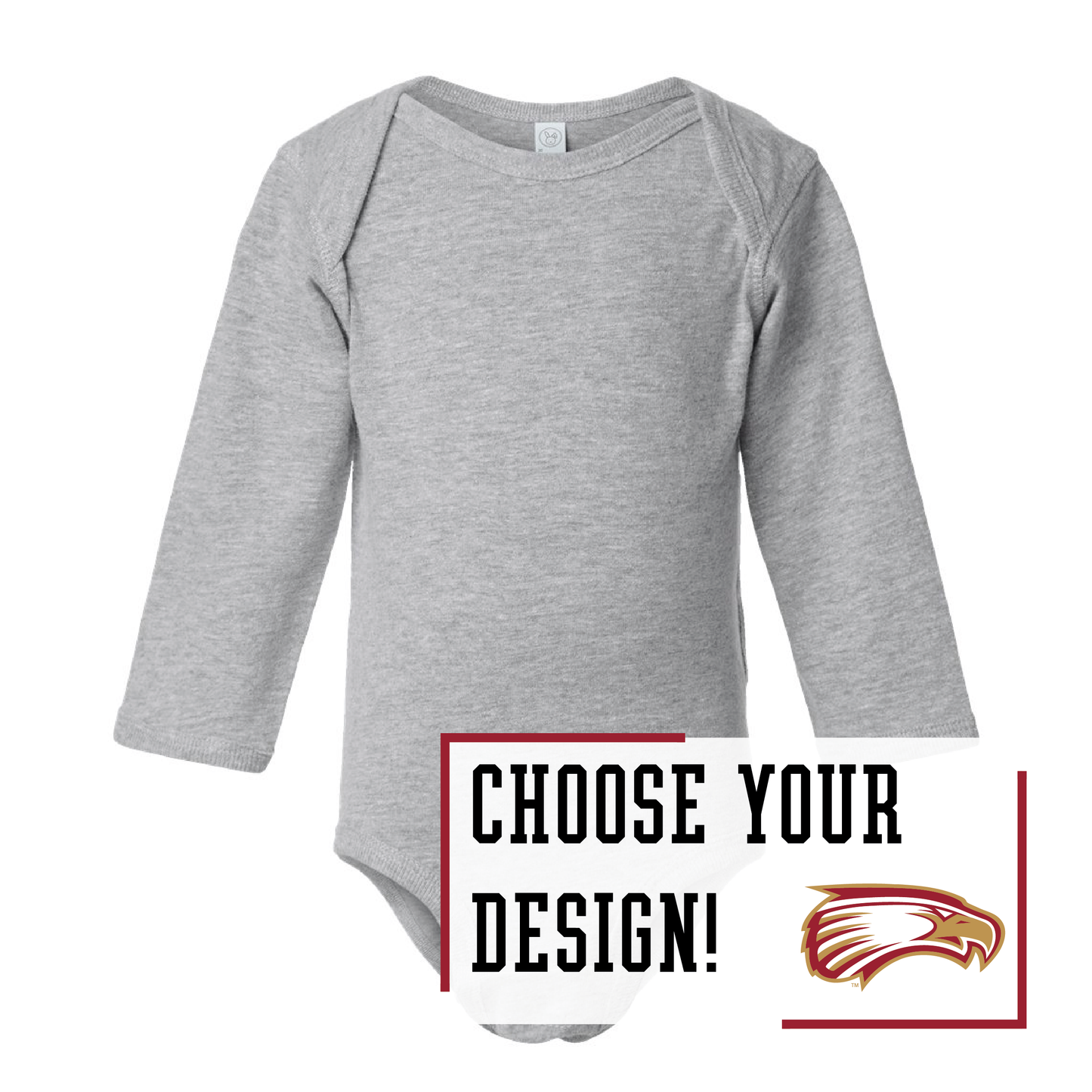 Eagles Rabbit Skins™ Infant Long Sleeve Jersey Bodysuit (4421)
