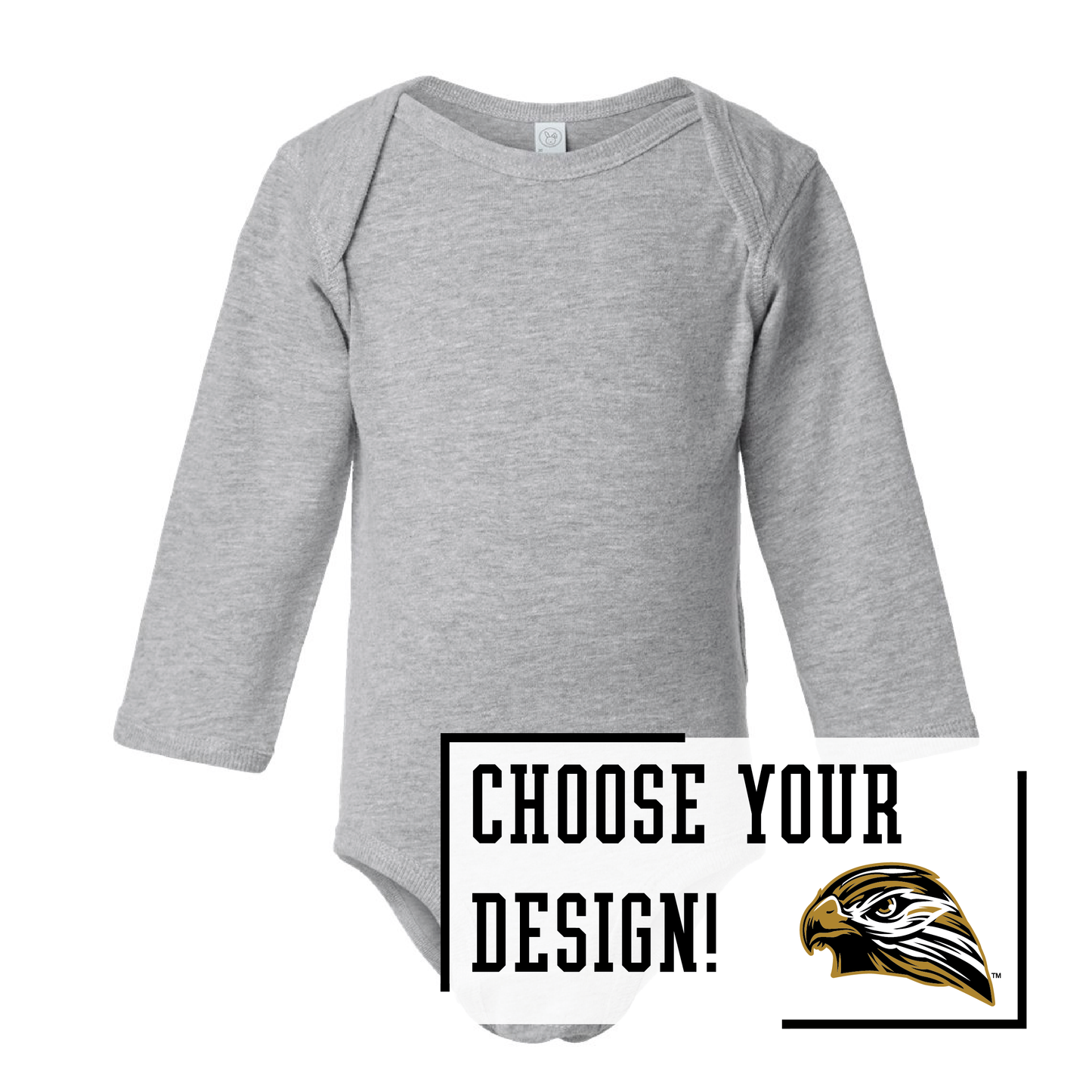 Hawks Rabbit Skins™ Infant Long Sleeve Jersey Bodysuit (4421)