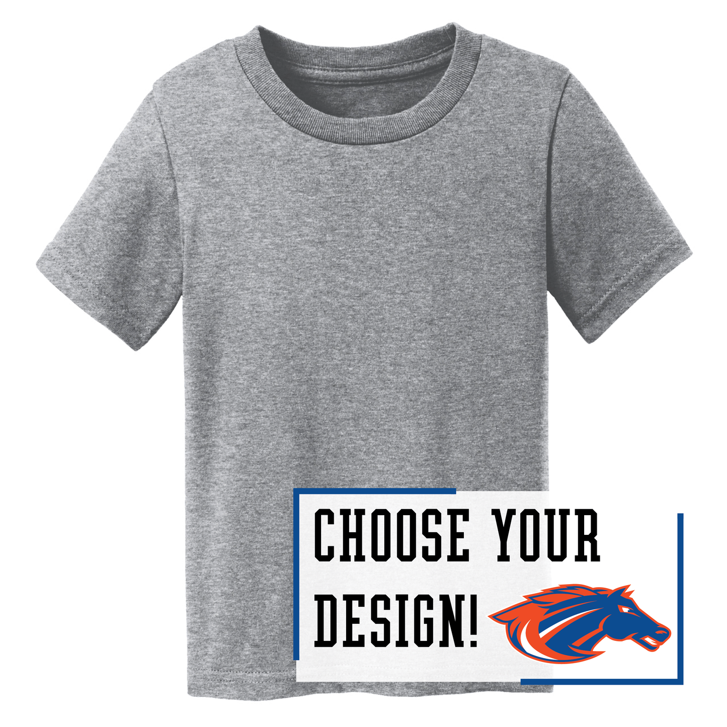Mustangs Port & Co™ Toddler Core Cotton Tee (CAR54T)