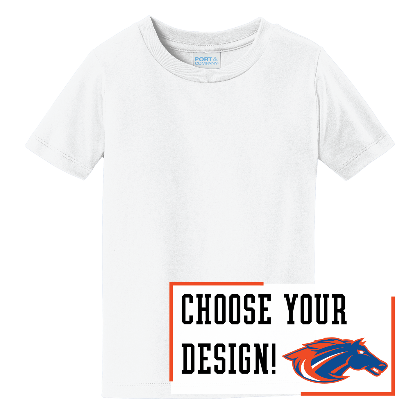 Mustangs Port & Co™ Toddler Fan Favorite™ Tee (PC450TD)