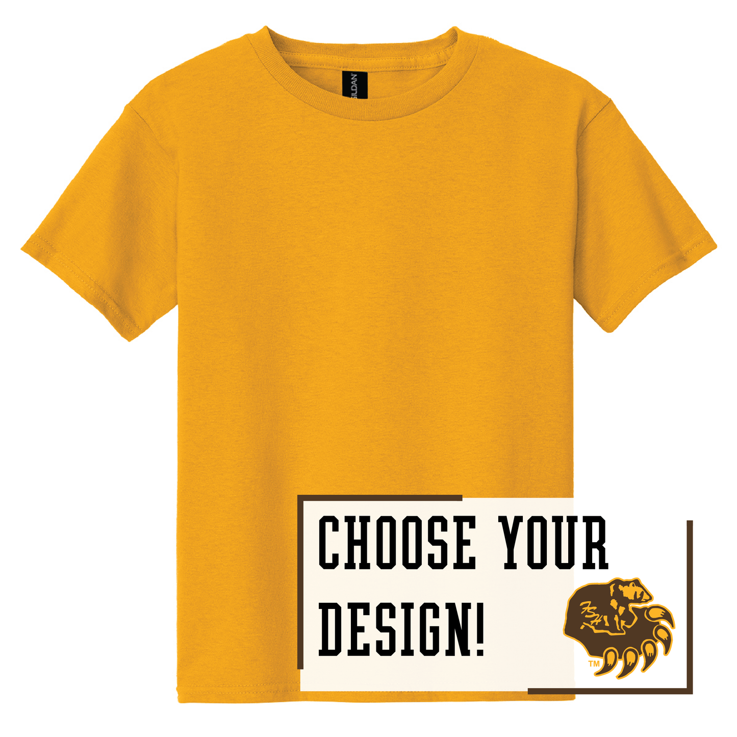 Bruins Gildan® Youth 100% Cotton T-Shirt (5000b)