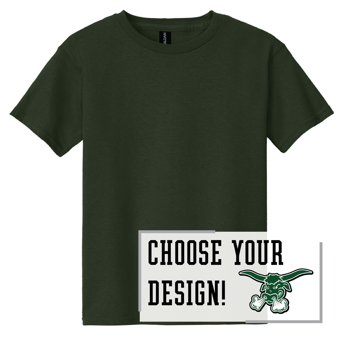 Packers Gildan® Youth 100% Cotton T-Shirt (5000b)