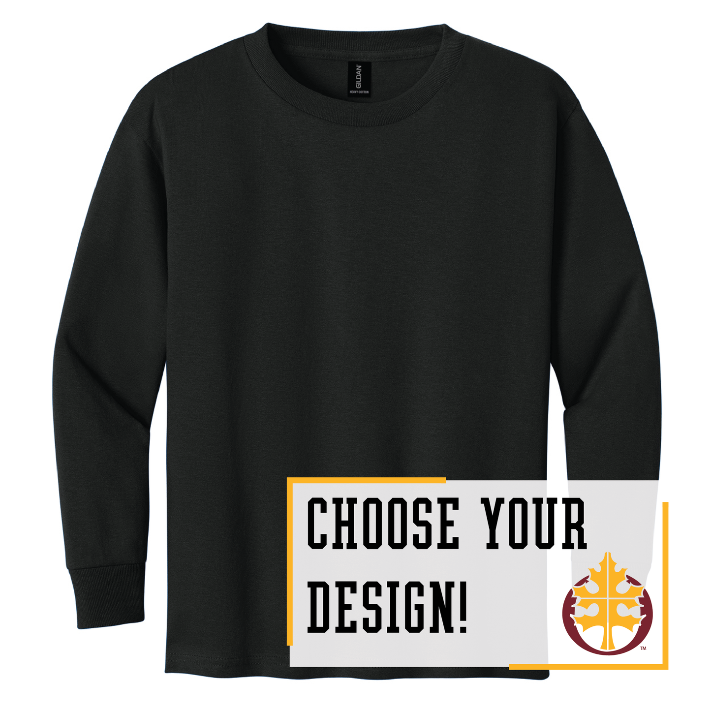 Oak Grove Gildan® Youth 100% Cotton Long Sleeve T-Shirt (5400b)