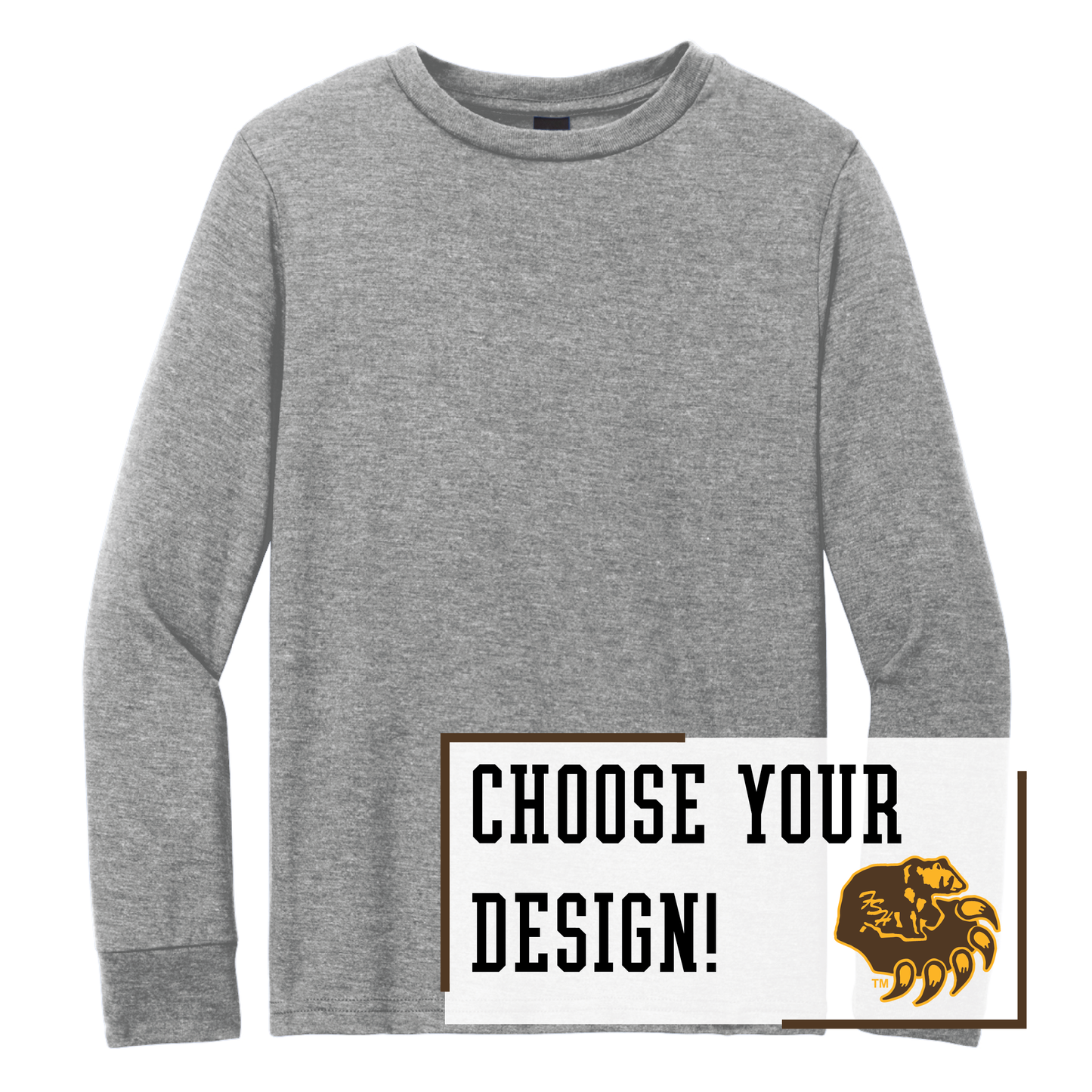 Bruins District® Youth Perfect Tri® Long Sleeve Tee (DT132Y)