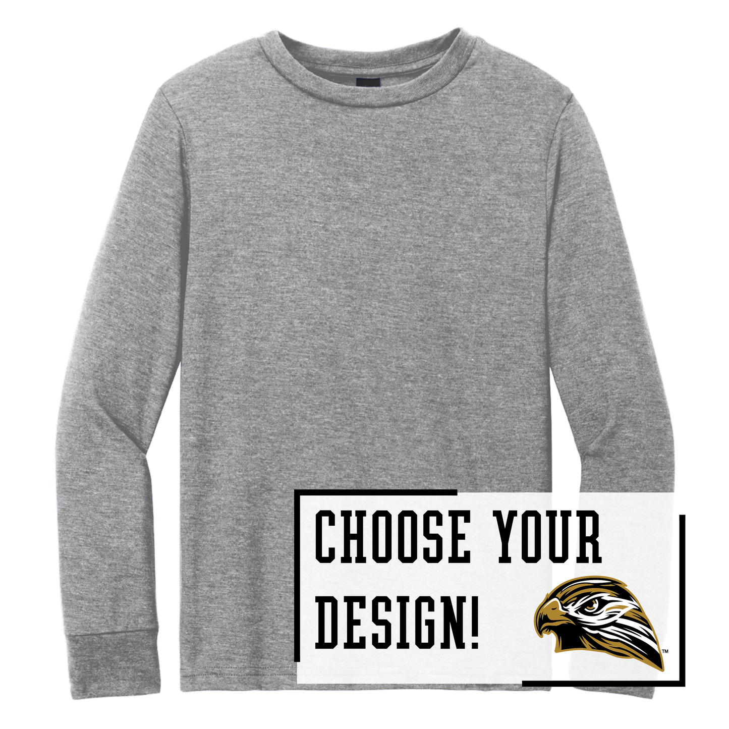 Hawks District® Youth Perfect Tri® Long Sleeve Tee (DT132Y)